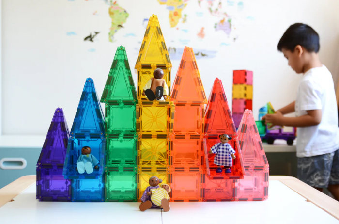 Set magnetic Magblox - 101 piese magnetice de constructie transparente [8]