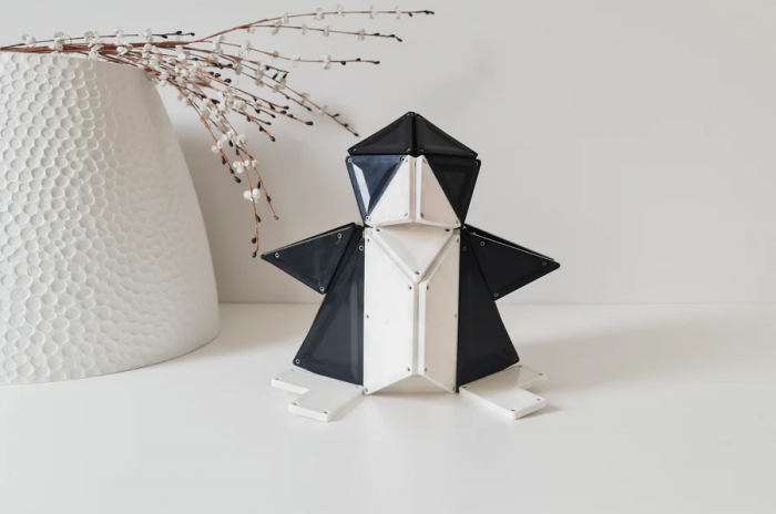 Set magnetic Magblox - 92 piese magnetice de constructie Monocrom Alb&Negru [3]