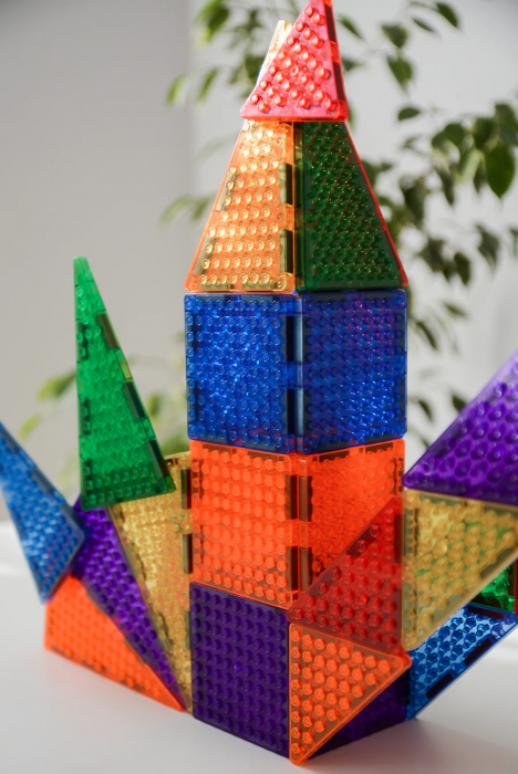 Set magnetic Magbrix 66 piese translucide [3]