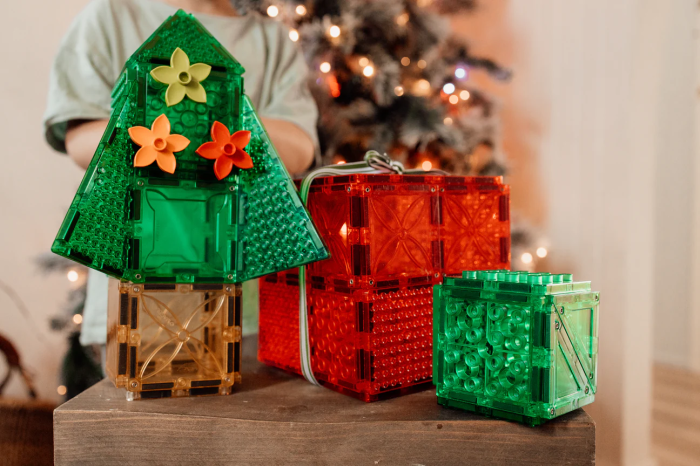 Set magnetic Magbrix Junior 24 piese patrate - compatibil cu caramizi de constructie tip Lego Duplo® [6]