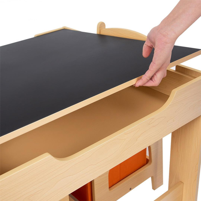 Set masuta si 2 scaune , lemn natur, U-Grow [5]