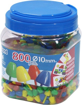 Set mozaic 10 mm pentru activitati educative Miniland 800 piese [2]