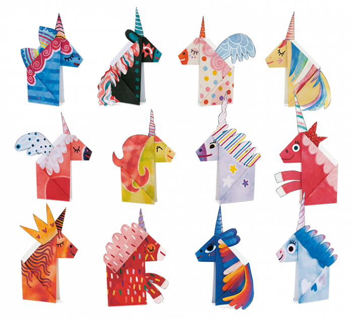 Set Origami incepatori - Unicorni [2]