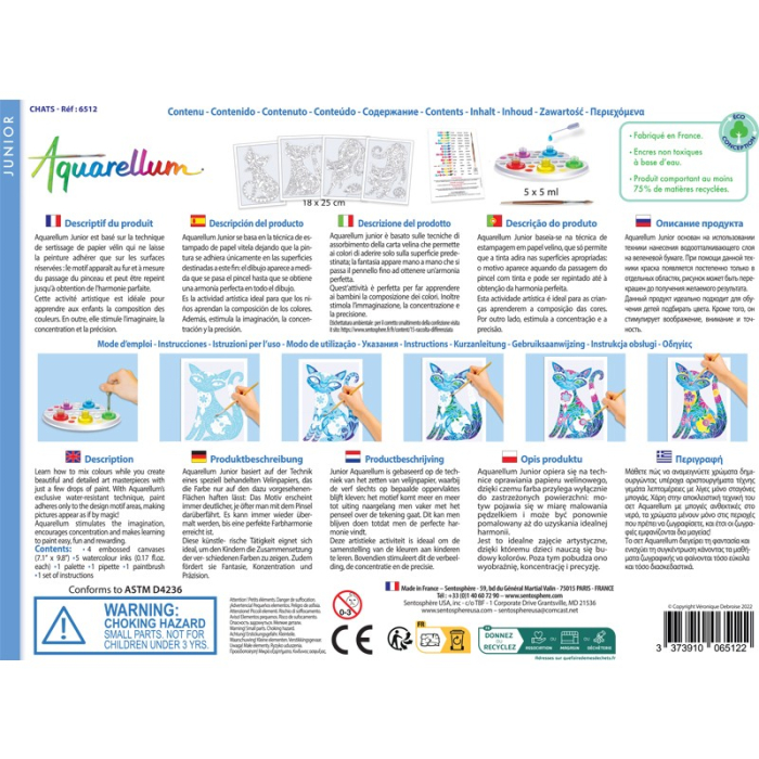 Set pictura - Aquarellum Junior Pisica - Sentosphere [2]