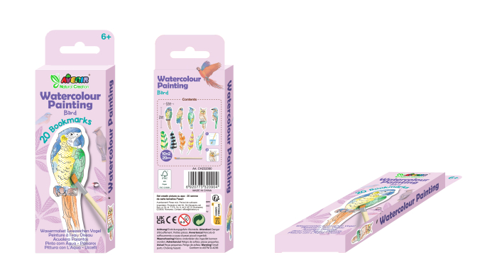 Set pictura cu apa - semne de carte Pasari, colectia Creatii Naturale [14]