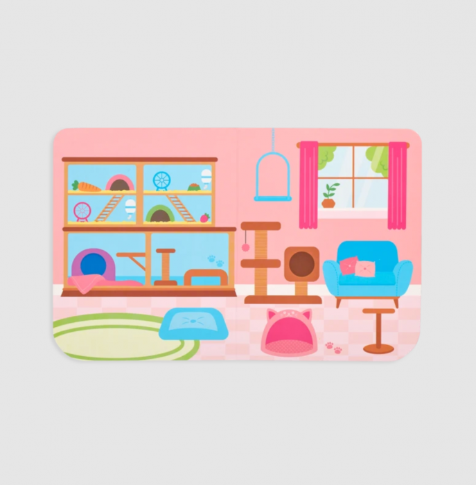 Set planse si jocuri cu abtibilduri repozitionabile - Animale prietenoase [2]