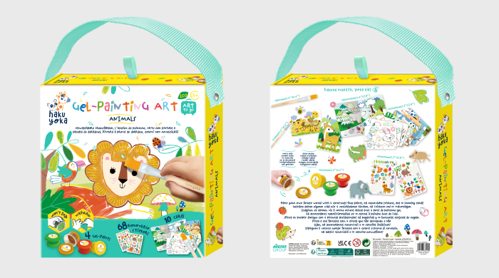 Set portabil de pictura cu gel Haku Yoka - Animale [19]