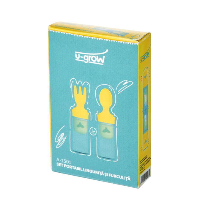 Set portabil lingurita si furculita A-1301, U-Grow [3]