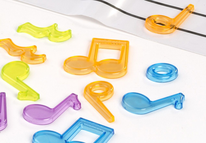 Set portativ si 96 note muzicale translucide [2]