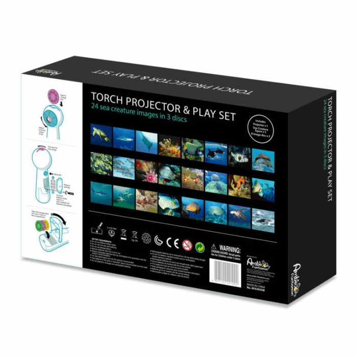 Set proiector tip lanterna & 3 figurine - Animalute marine [4]