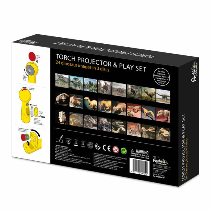 Set proiector tip lanterna & 3 figurine - Dinozauri [4]
