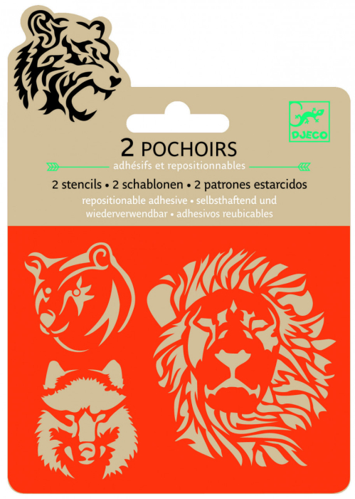 Set sabloane Djeco, animale salbatice [2]