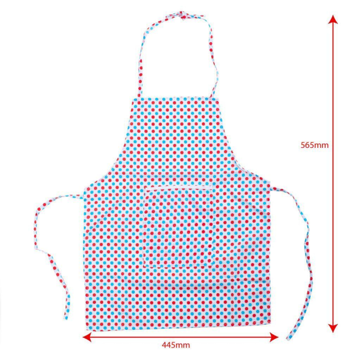 Set sortulet si accesorii alb cu buline [4]