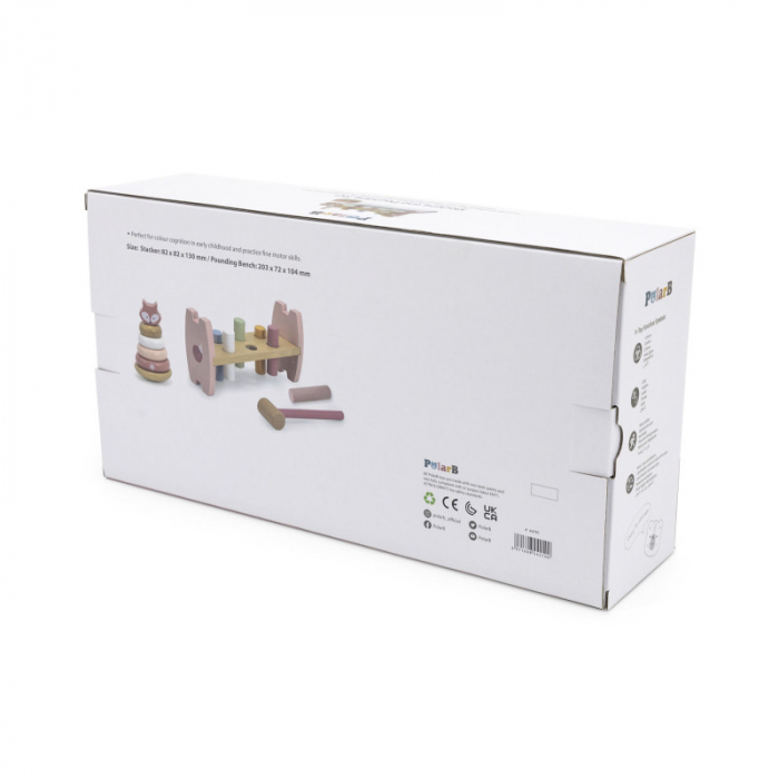 Set stivuitor si mini banc cu ciocan, Vulpe, PolarB Viga [2]