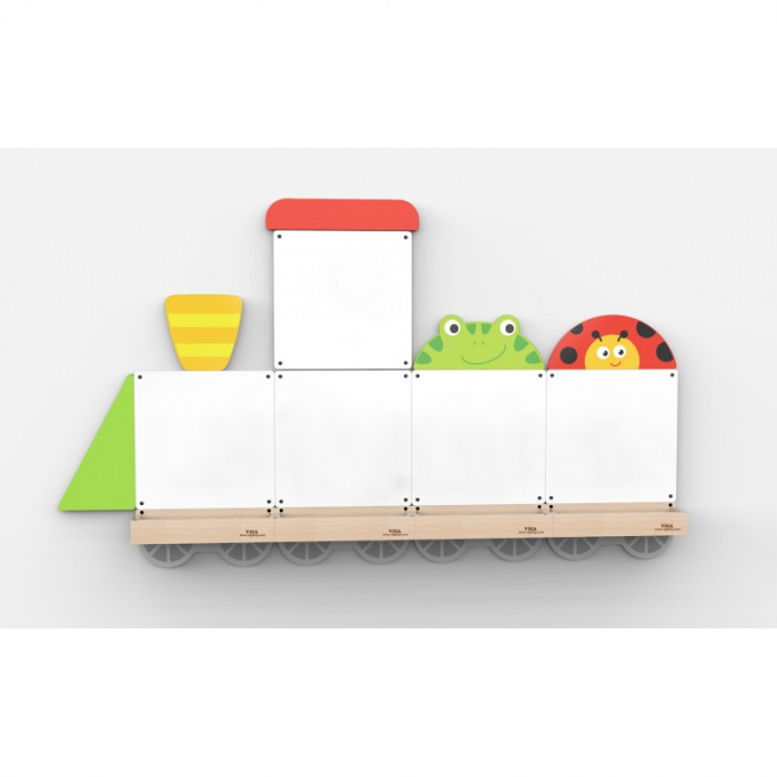 Set table de scris magnetice - Trenulet cu doua vagoane, Viga [2]