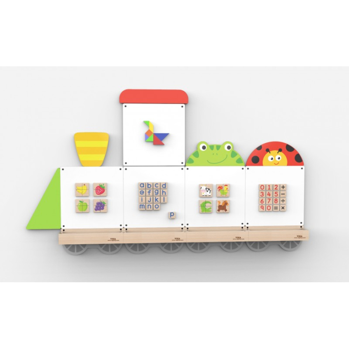 Set table de scris magnetice - Trenulet cu doua vagoane, Viga [2]