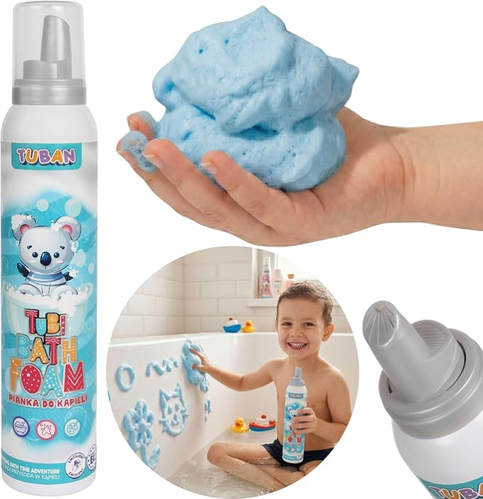 Spuma creativa pentru baie si slime  - TUBI  – ALBASTRU 200 ml [6]