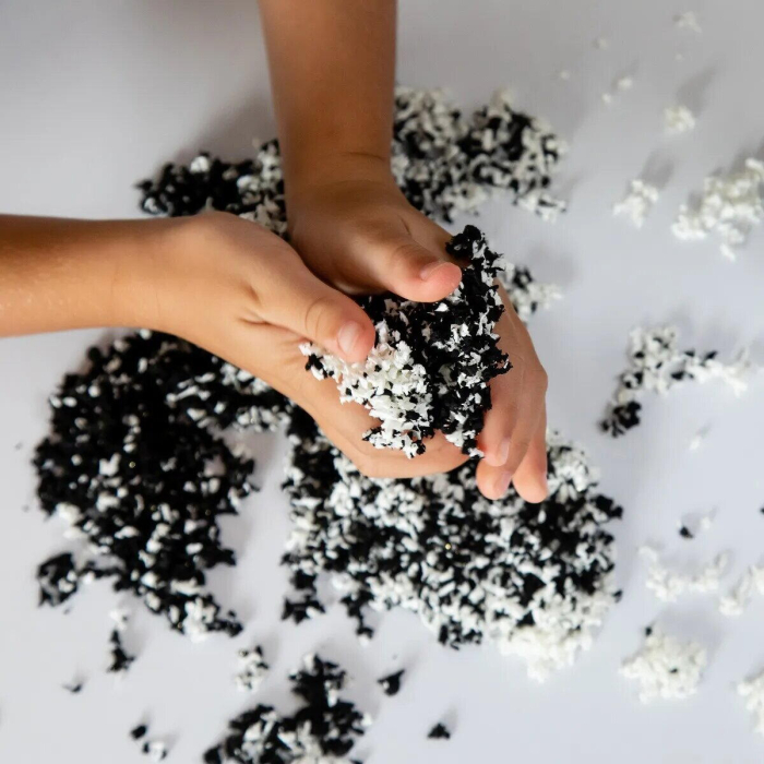 Spuma de modelat Playfoam Pluffle™ Twist -  Alb si negru [5]