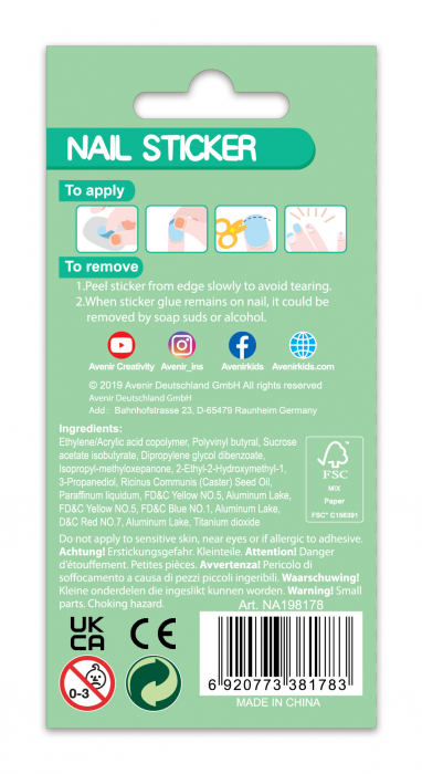 Stickere pentru unghii cu sclipici - Animale [4]