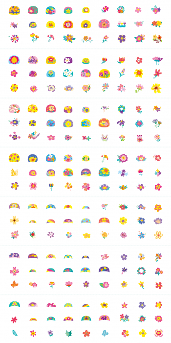 Stickere pentru unghii si tatuaje - Flori [5]