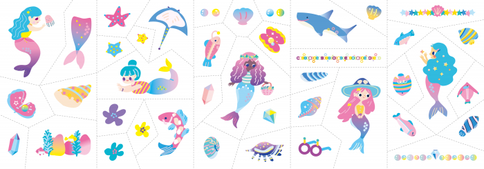 Stickere pentru unghii si tatuaje - Sirena [3]