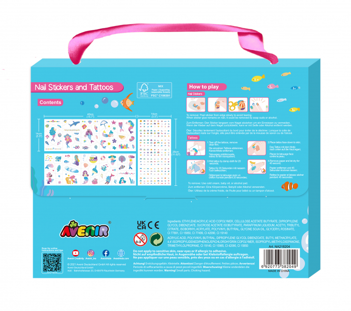 Stickere pentru unghii si tatuaje - Sirena [4]