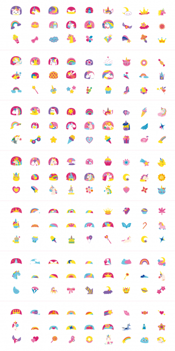 Stickere pentru unghii si tatuaje - Unicorni [6]