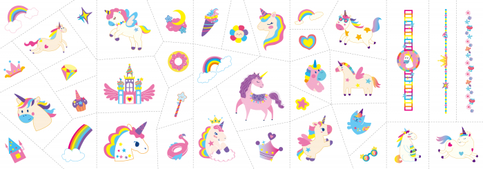 Stickere pentru unghii si tatuaje - Unicorni [3]