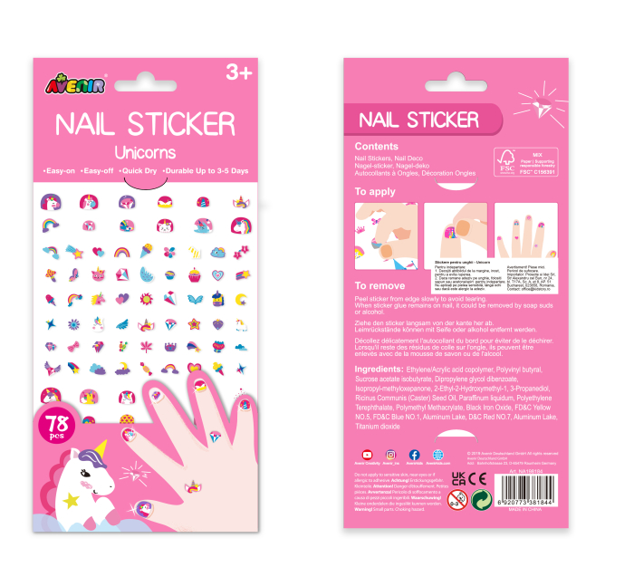 Stickere pentru unghii - Unicorni [6]