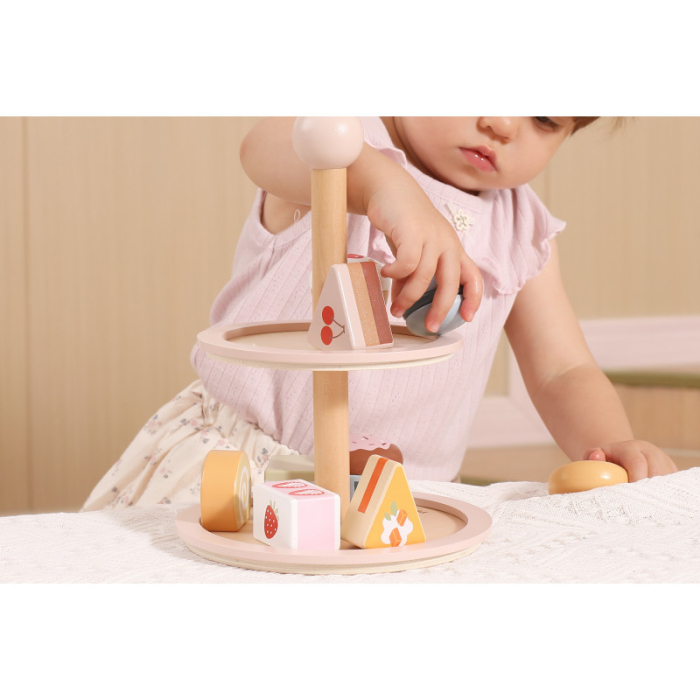 Suport pentru prajituri din lemn, PolarB Viga [6]