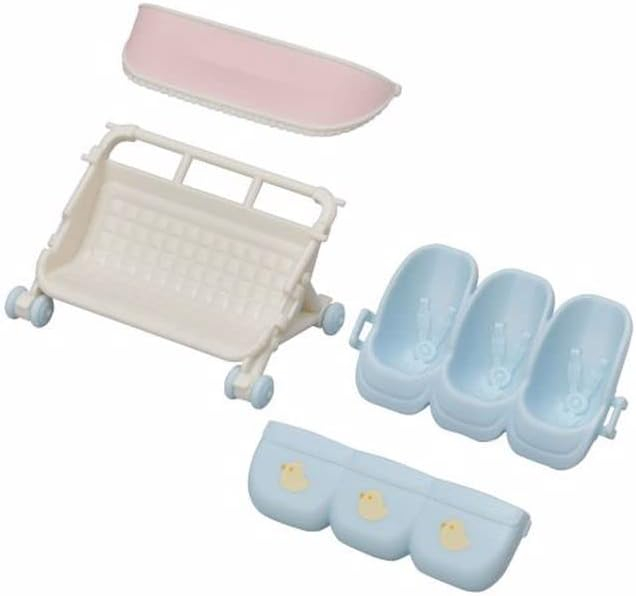 SYLVANIAN FAMILIES-CARUCIOR PENTRU IEPURASI TRIPLETI [3]