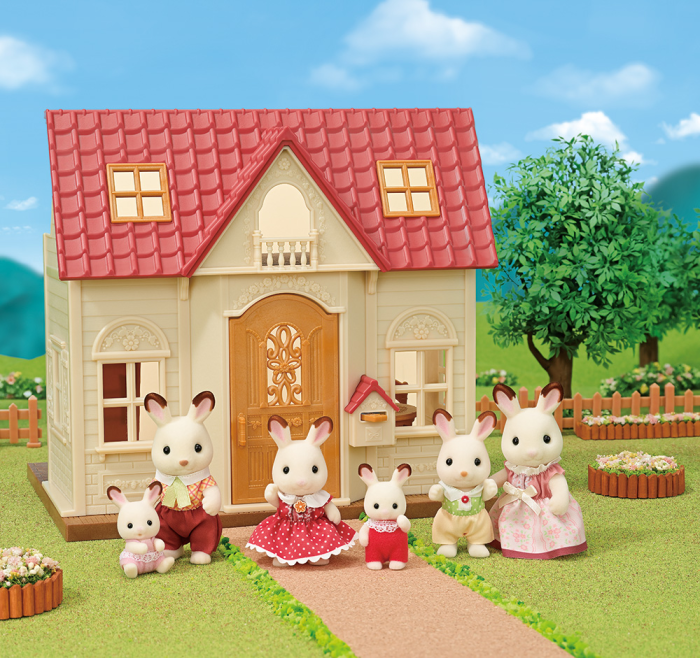 Sylvanian Families-Casuta cu Acoperis Rosu si Figurina Iepuras [2]