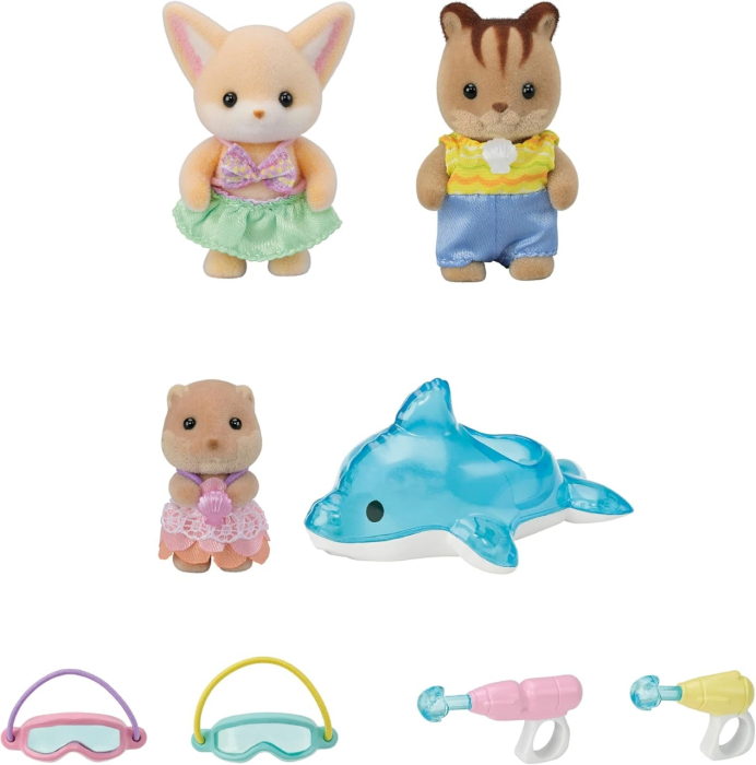 Sylvanian Families-Prietenii De La Gradinita - Trio La Piscina [2]