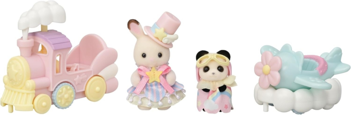SYLVANIAN FAMILIES-SET PARC DISTRACTIE AVION SI TRENULET [4]