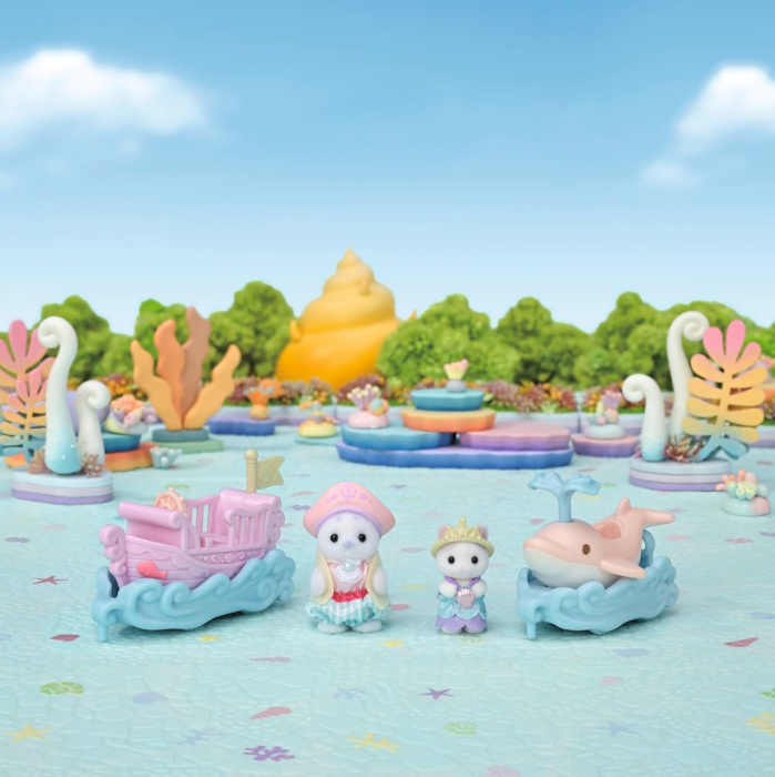 SYLVANIAN FAMILIES-SET PARC DISTRACTIE BALENA SI BARCA [6]