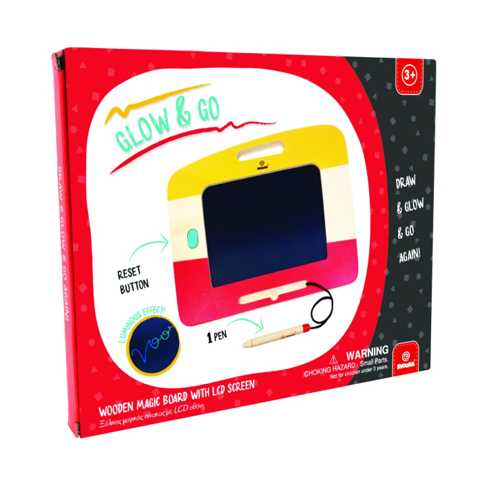 Tabla magica din lemn cu ecran LCD, Svoora [2]