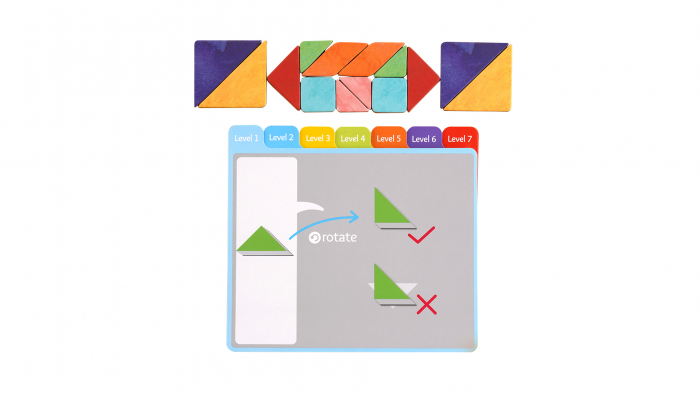 Tangram magnetic - Battle kit, 2 jucatori [4]