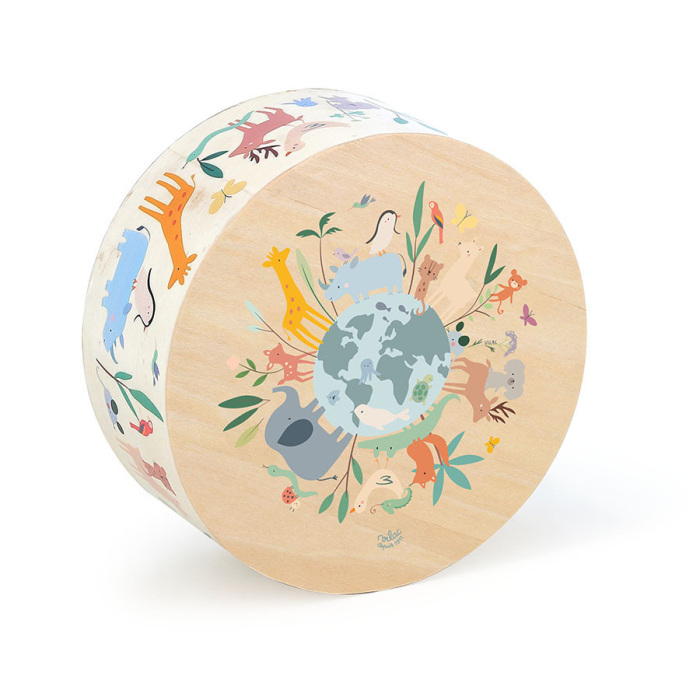 Toba cajon din lemn - Design animale - Vilac [2]