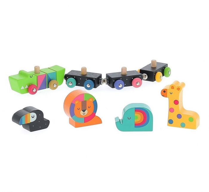 Tren cu animale curcubeu [4]