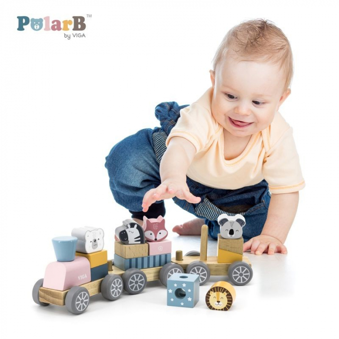 Trenulet modular cu animale, PolarB Viga [3]