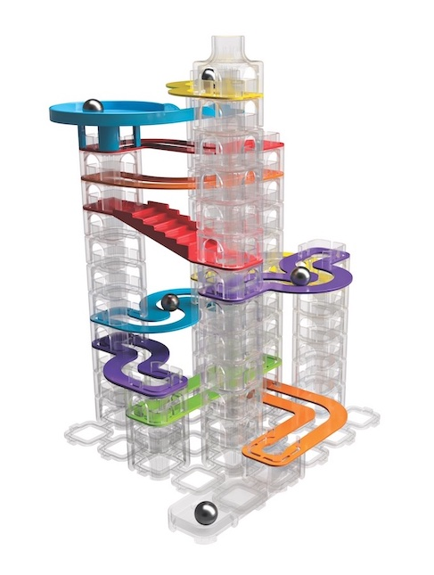 Trestle Tracks Builder - Set STEM de construcție cu traseu pentru bile, 73 de piese [3]