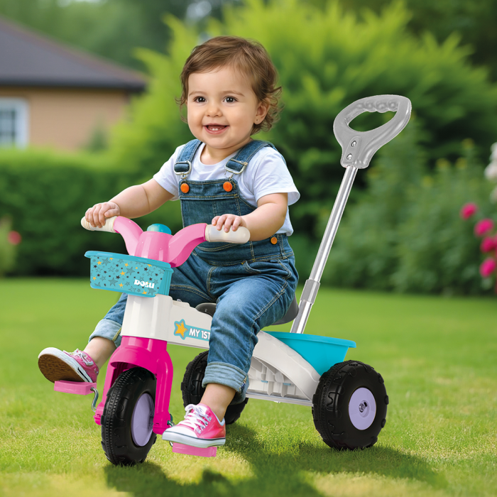 Tricicleta roz cu maner - My first trike [2]
