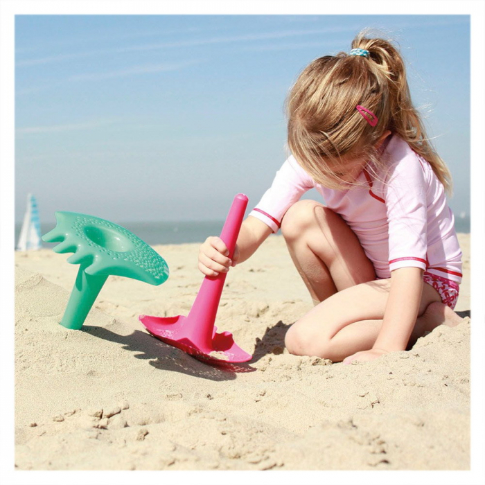Triplet, jucarie multifunctionala pentru nisip, roz [3]