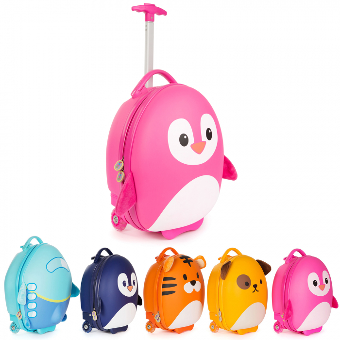 Valiza Troler Boppi, Pinguin roz [14]