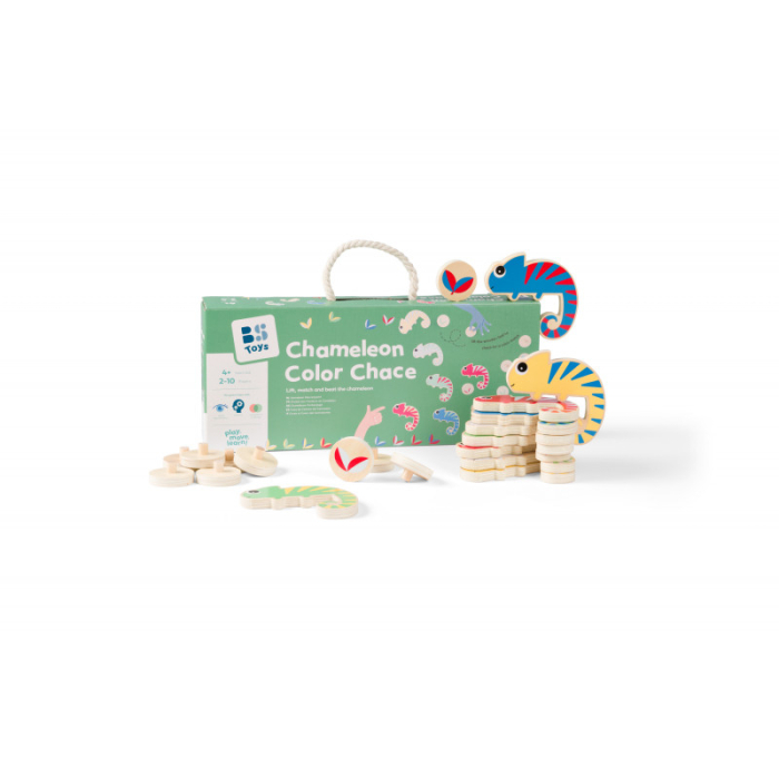 Vanatoarea de culori a cameleonului, joc de memorie pentru copii, BS Toys [2]