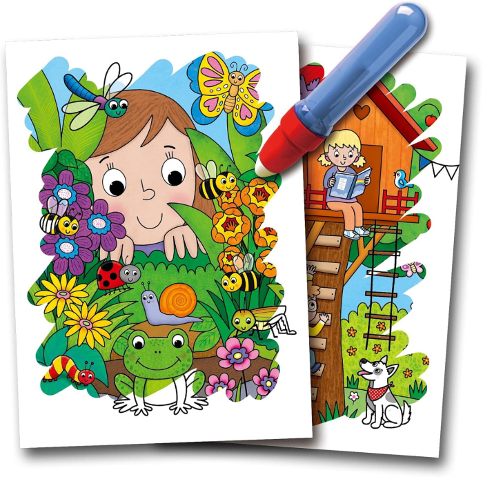 Water Magic: Carte de colorat In gradina [2]