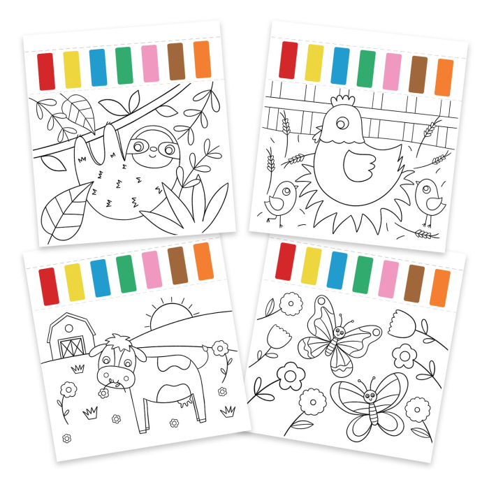 Water Painting: Carte de colorat Animalute [3]