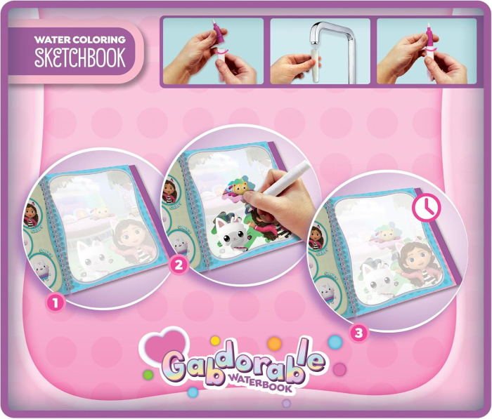 Waterbook: Carte de colorat Gabby's Dollhouse [3]