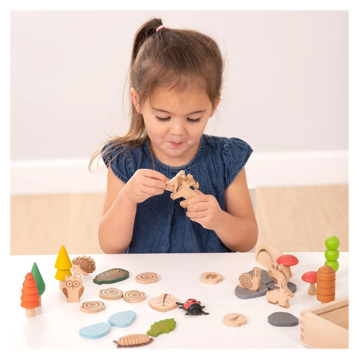 Woodland, traseul din padure, set 36 piese din lemn [5]