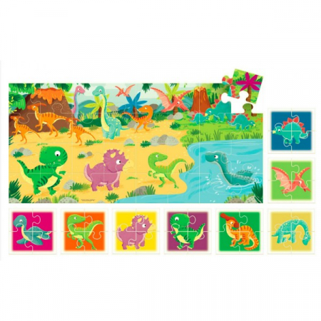 Headu Teacher Tested - 8 si 1 Puzzle Dinozauri [2]